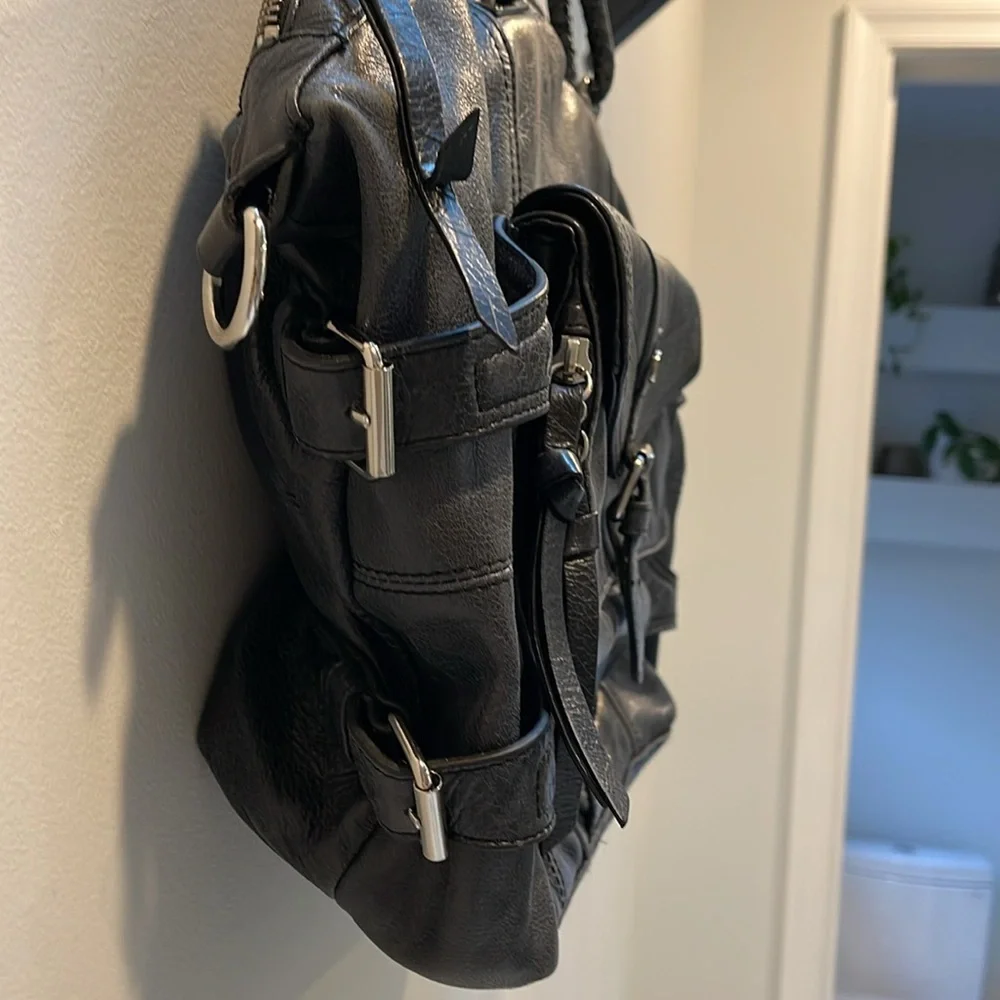 Vintage Lamb grey handbag. Large size - Picture 3 of 16